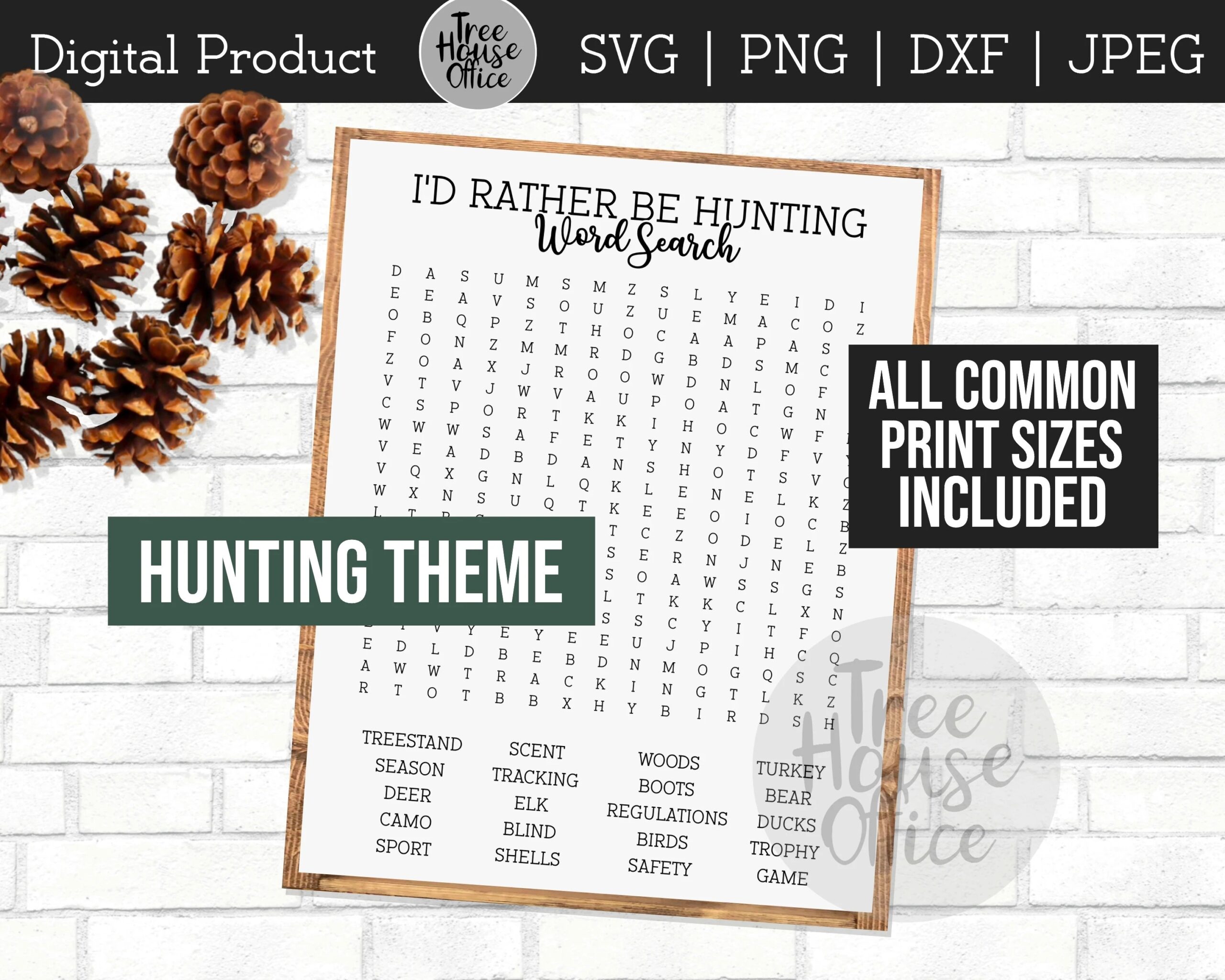 Hunting Word Search Printables