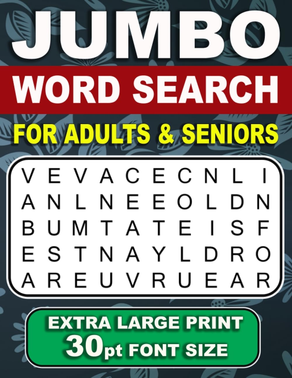 Jumbo Word Search For Adults Seniors Extra Large Print Word Search 50 Themed Word Search Puzzles With Solutions Books NavZ 9798397354462 Amazon Books