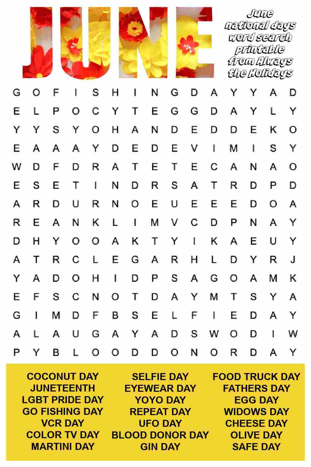 Create Free Printable Word Search Puzzles