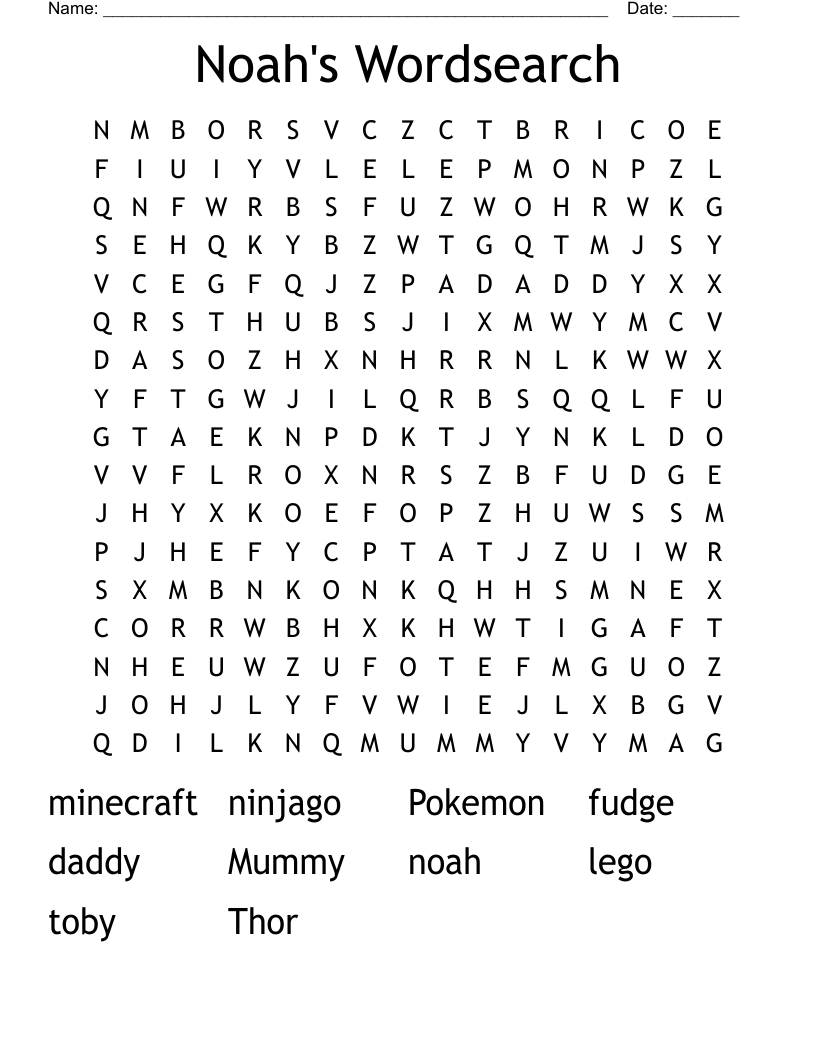 KIDS TV FILMS Word Search WordMint
