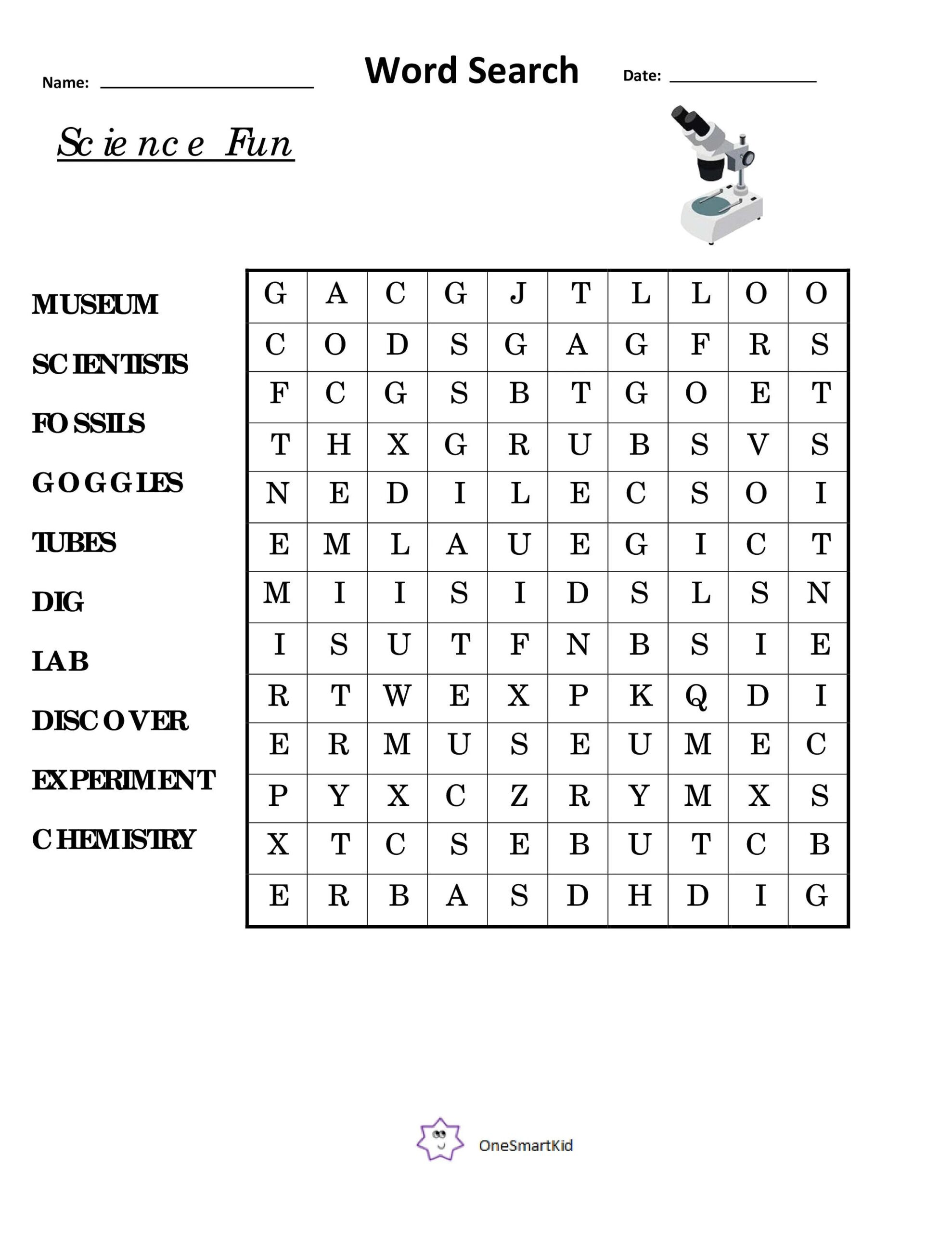 Kids Word Search Science Fun Themed Puzzle Downloadable Digital Sheet Etsy Kids Word Search Science Fun Themed Puzzle Downloadable Digital Sheet Etsy