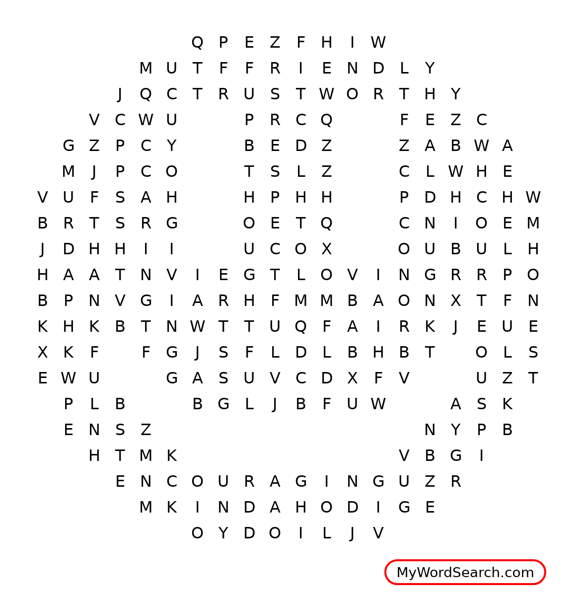 Kindness Word Search