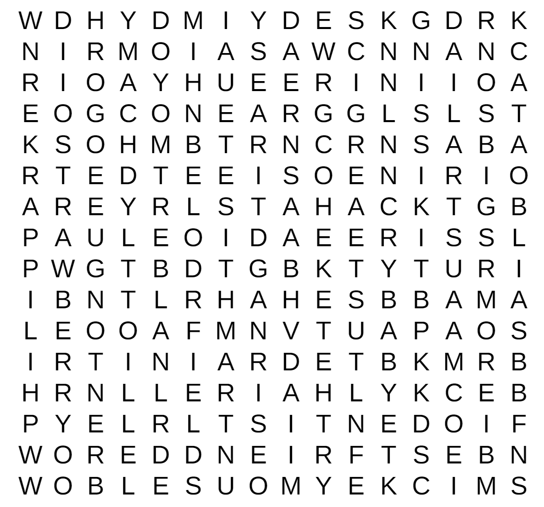 Knowledge I Hate Word Searches Puzzling Stack Exchange