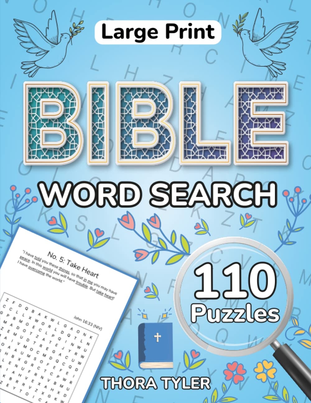 Large Print Bible Word Search 110 Scripture Wordfind Puzzles To Keep Your Mind Active Your Spirit Nourished Includes Solutions Tyler Thora 9798378856619 Amazon Books