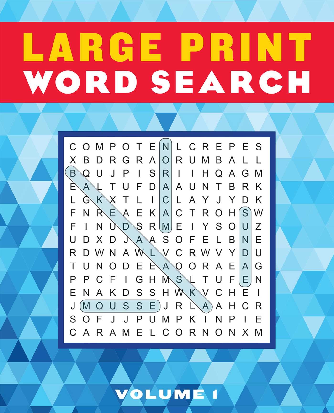 Large Print Word Search Volume 1 Book By Editors Of Thunder Bay Worksheets Library