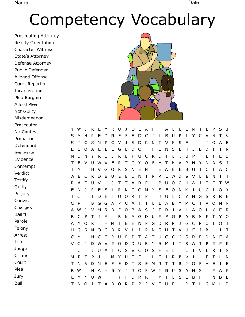 Legal Terms Word Search WordMint