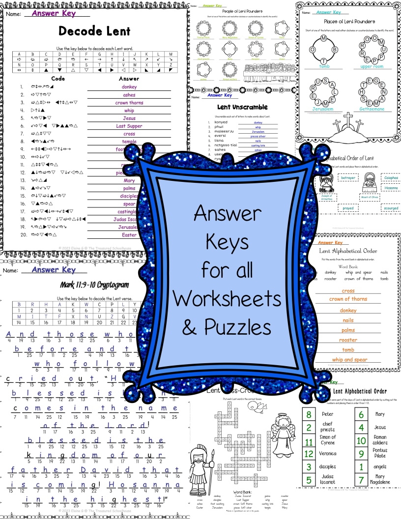Lent Word Work Activity Pack Made By Teachers Lent Word Work Activity Pack Made By Teachers