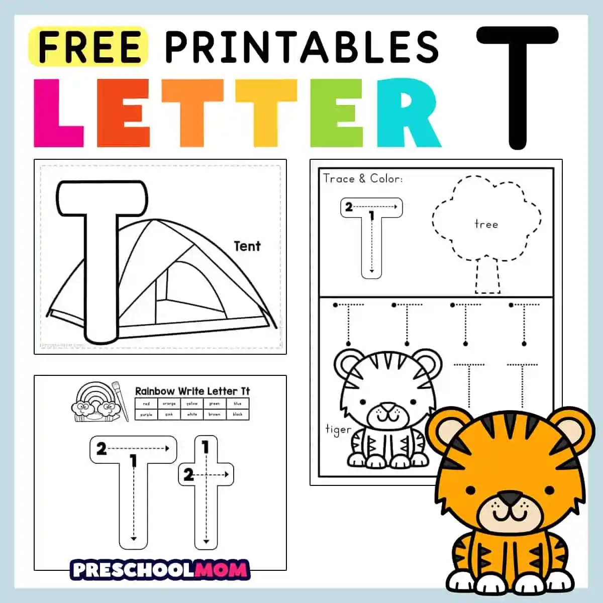 Letter T Preschool Printables Preschool Mom