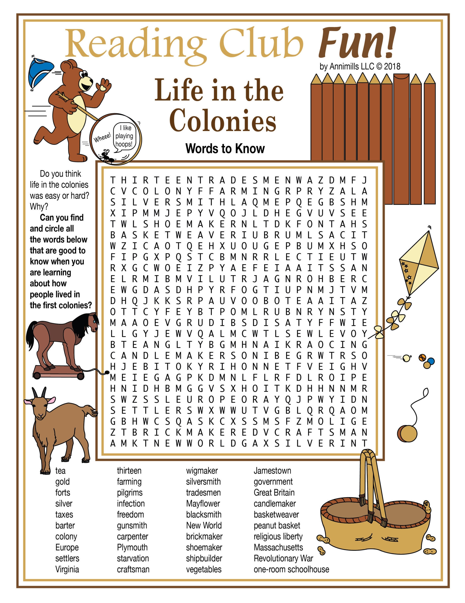 Life In The Colonies Columbus To The Revolution Printable Puzzles Made By Teachers Life In The Colonies Columbus To The Revolution Printable Puzzles Made By Teachers