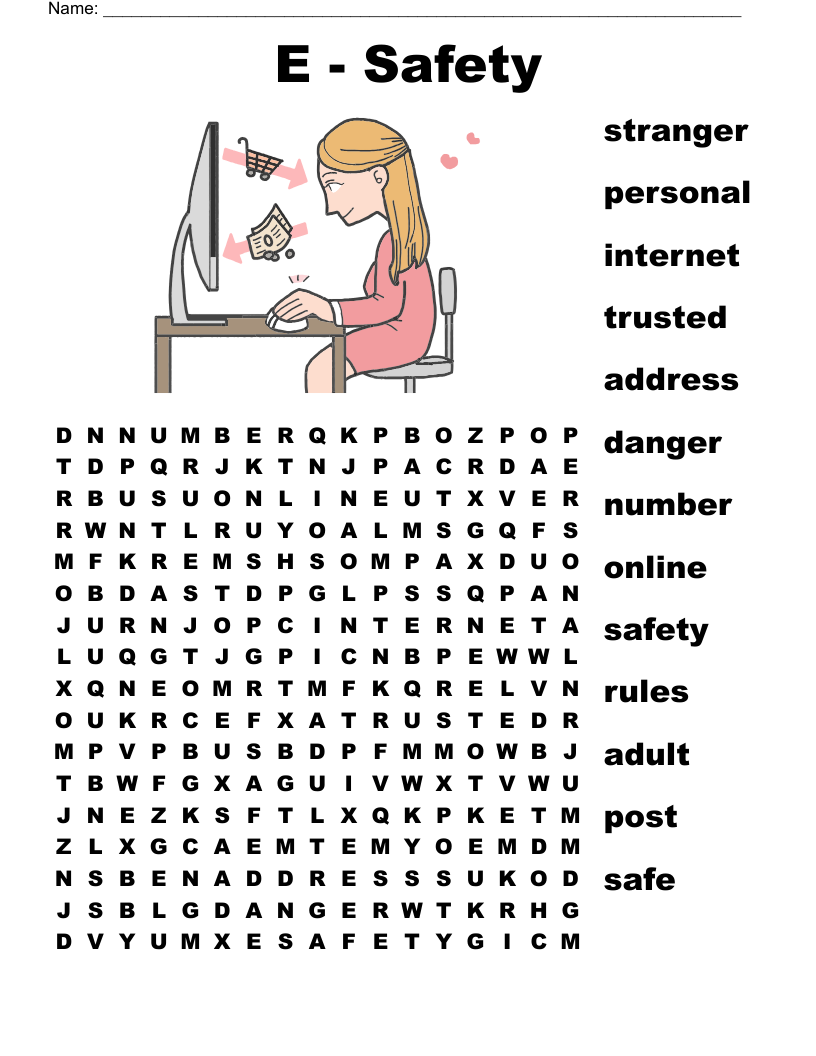 Livewires Health And Safety Word Search WordMint