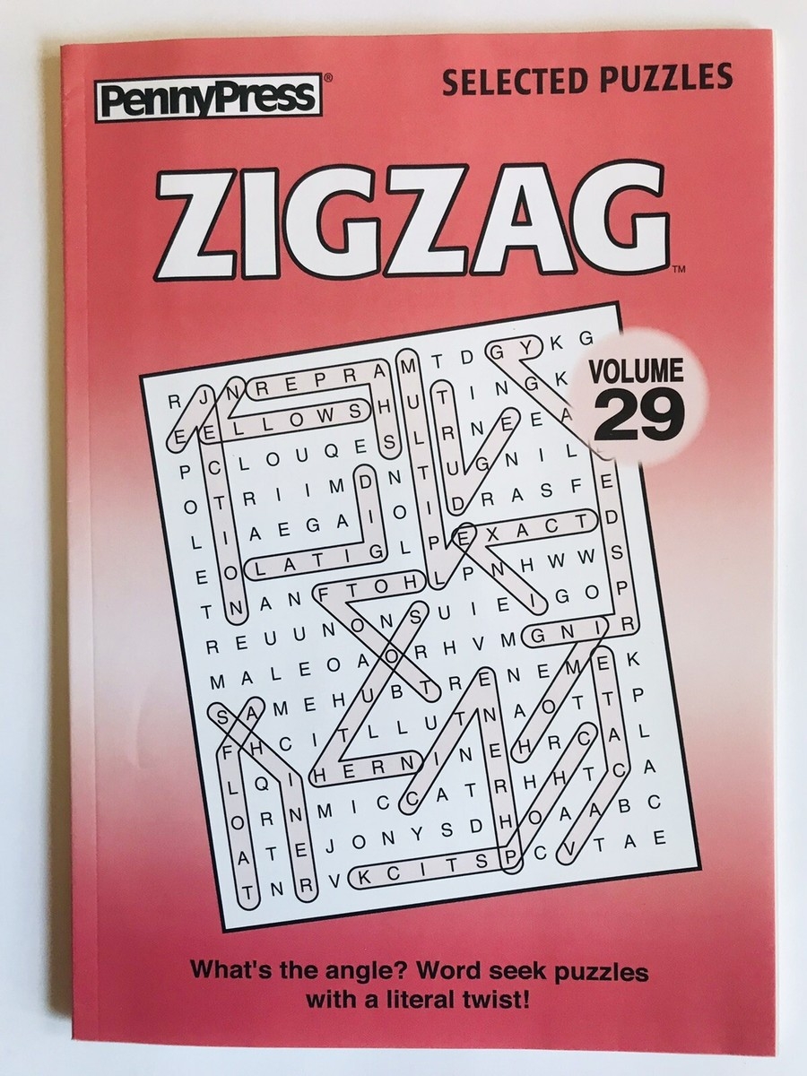 Lot Of 2 Zig Zag Zigzag Word Seek Search Find Bent And Wiggly Books Penny Press EBay