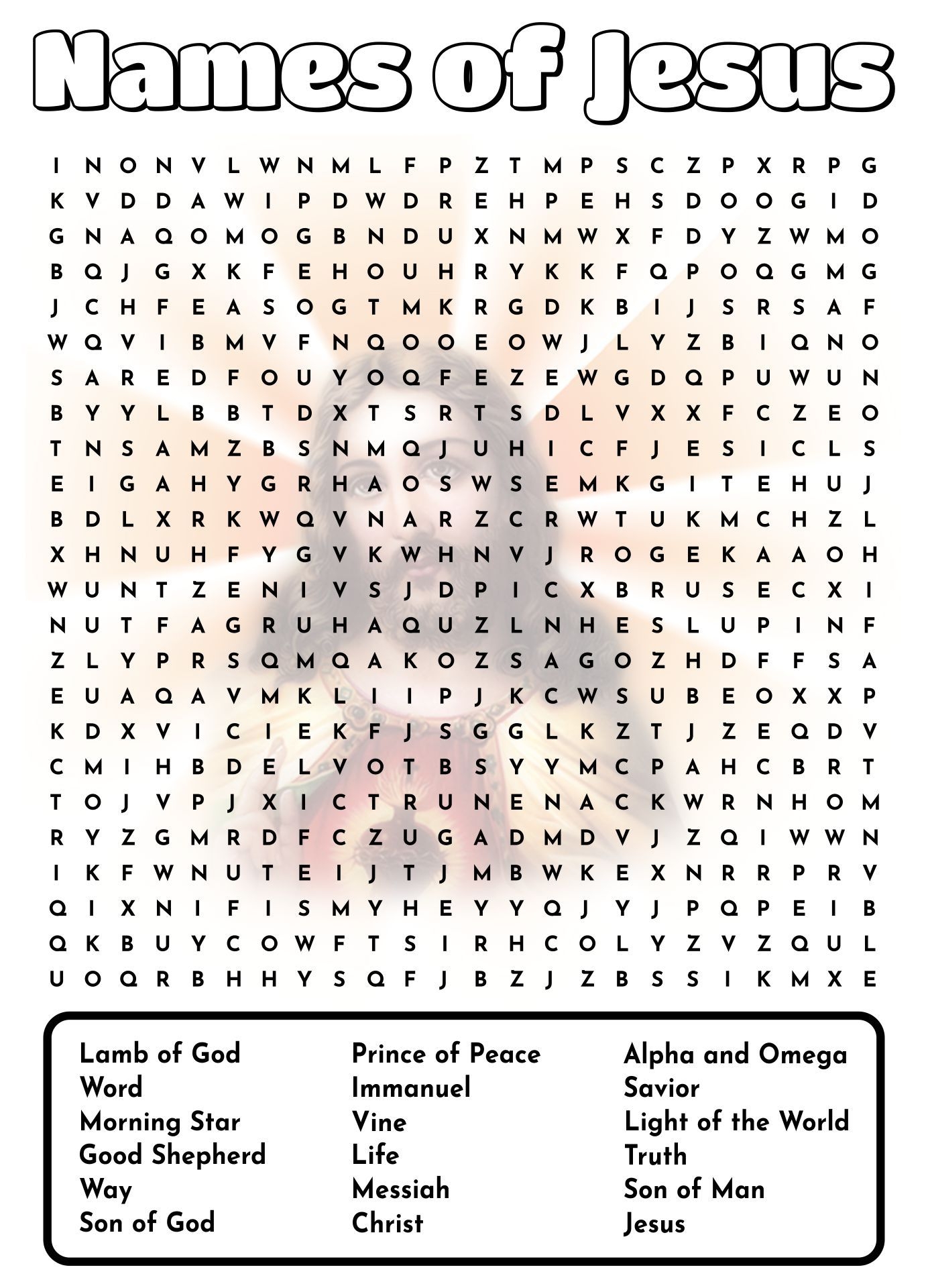 Martha And Mary Word Scramble