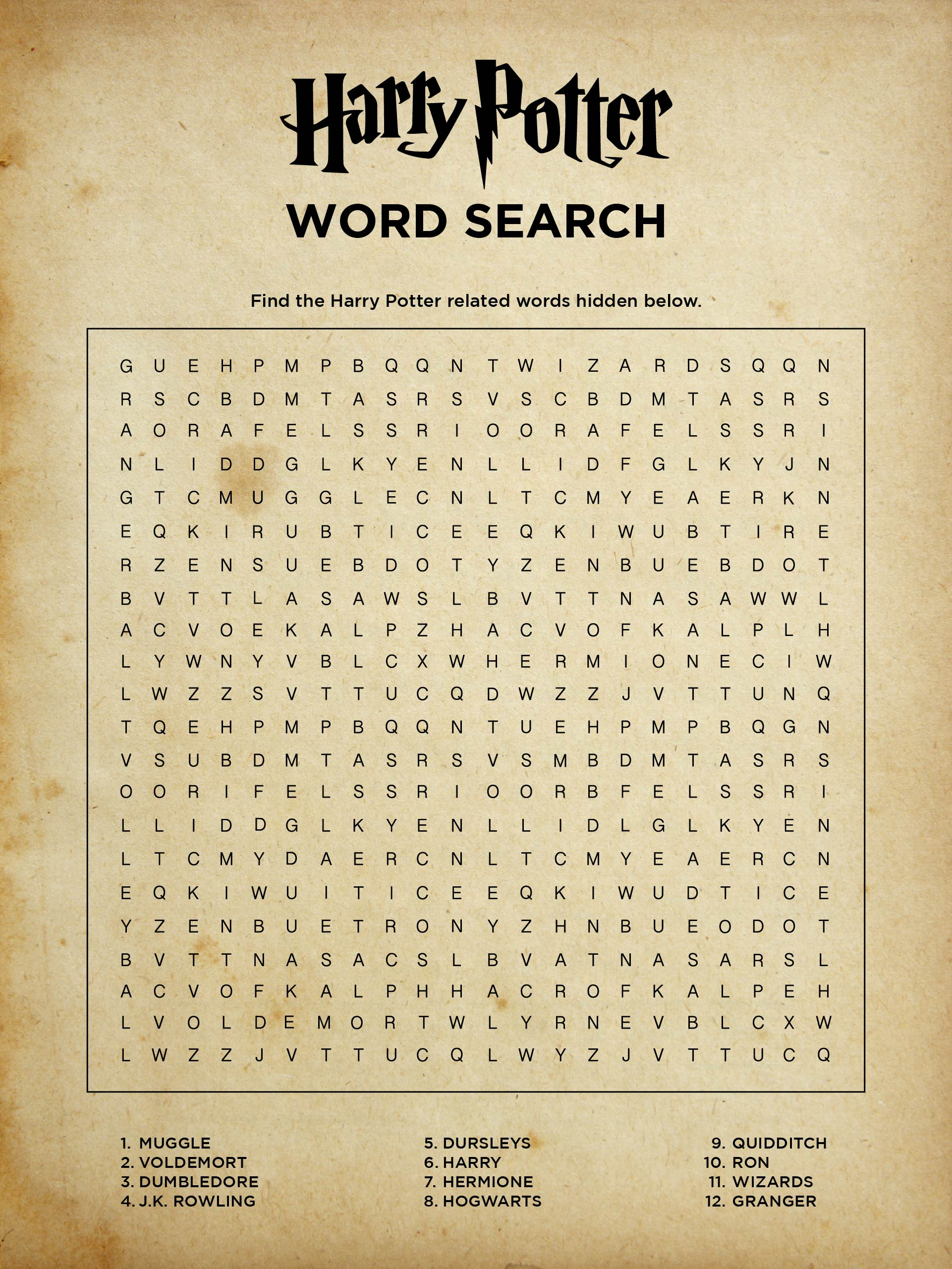 Mega Word Searches 10 Free PDF Printables Printablee