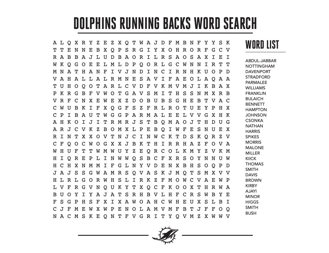 Miami Dolphins On X Rise And Shine The Latest Word Search Https t co tZriomkgfv Https t co lrCBQgkStW X