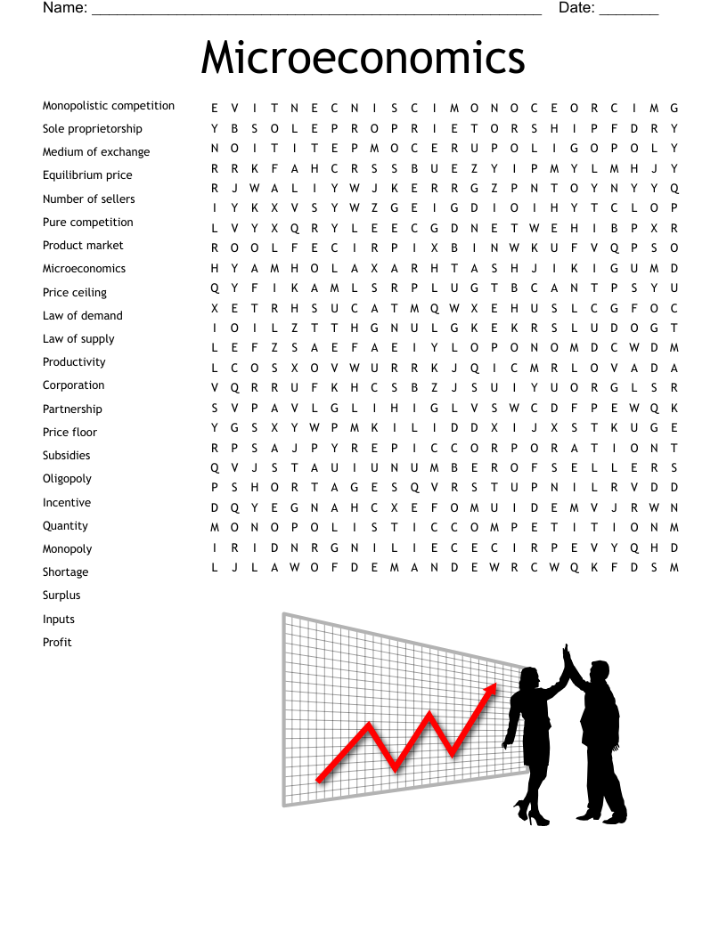 Microeconomics Word Search WordMint