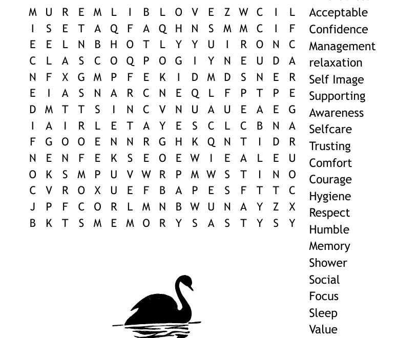 Mindfulness Word Search WordMint