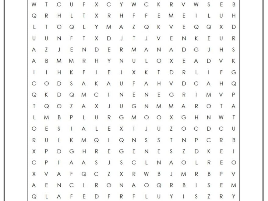 Minecraft Word Search Monster Word Search