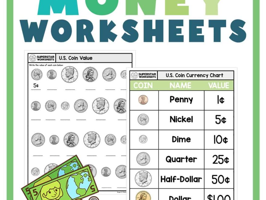Money Worksheets Superstar Worksheets
