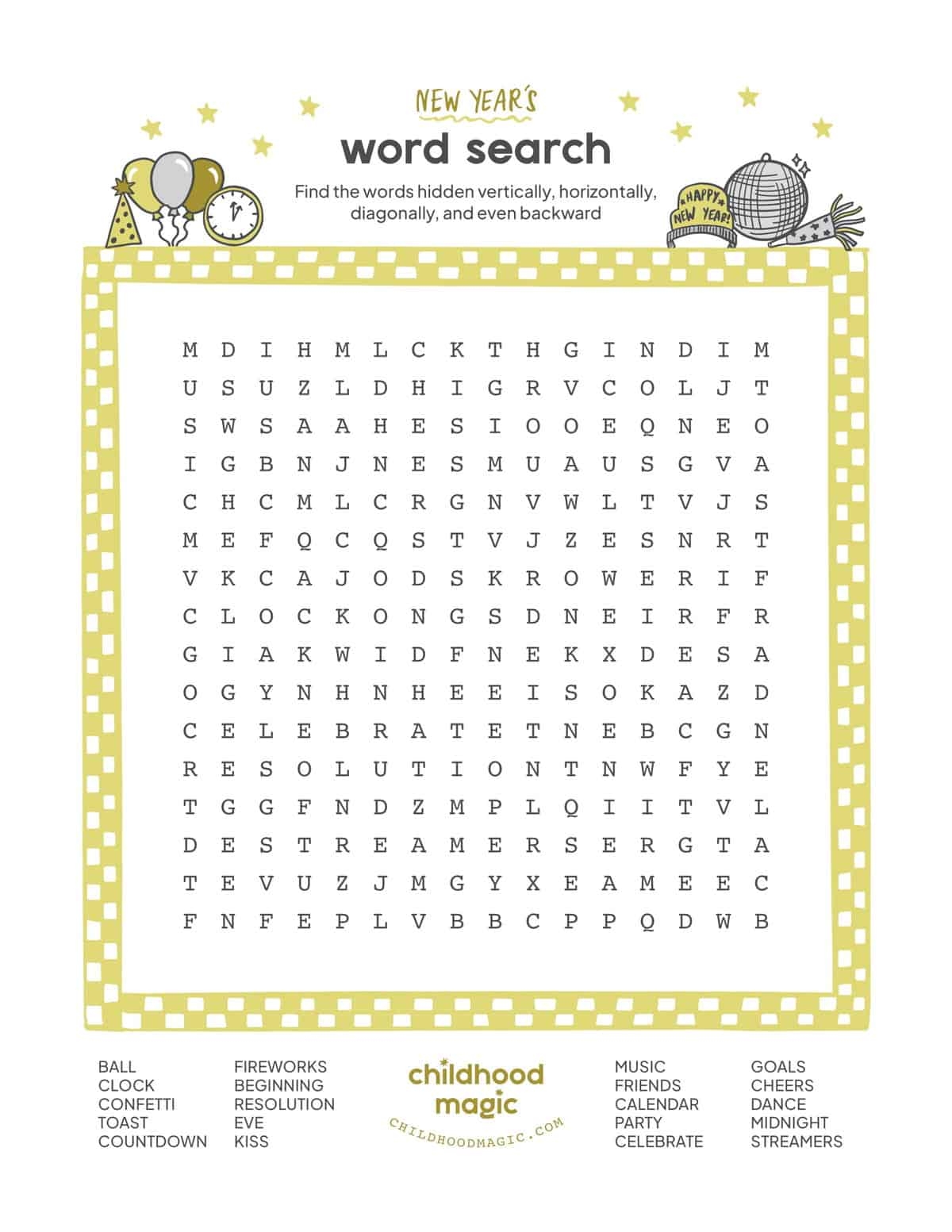 Free Word Search Printable