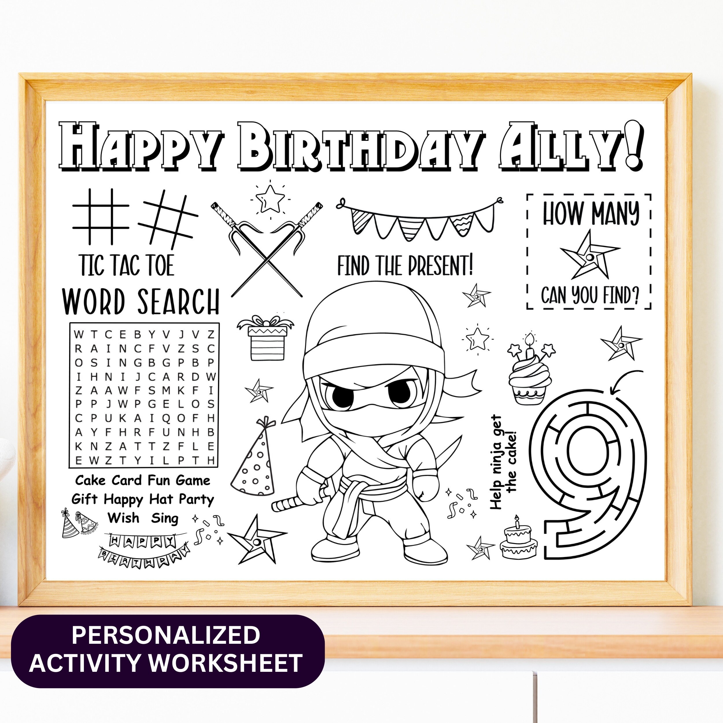 Ninjago Colouring In Etsy