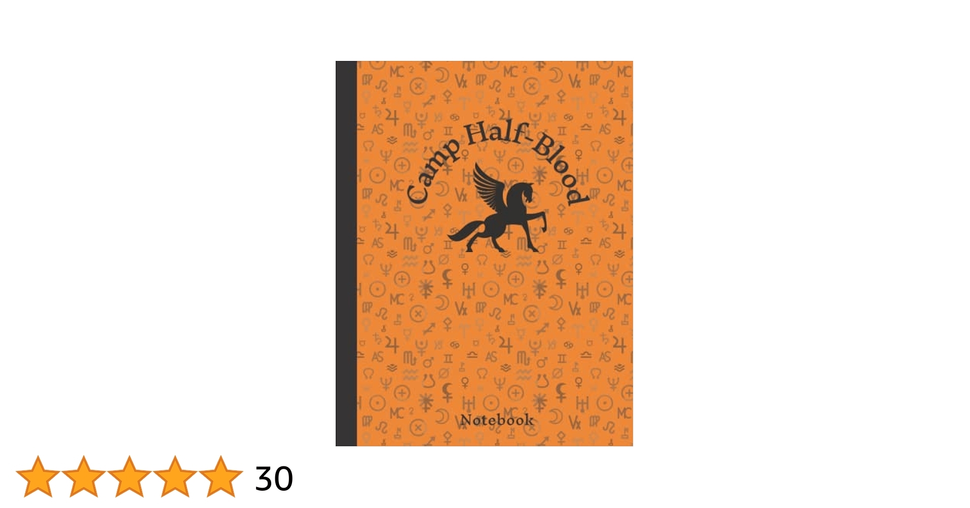 Notebook Camp Half Blood Orange Cover Includes A Word Search Puzzle Fandom The World Of 9798479822285 Amazon Books