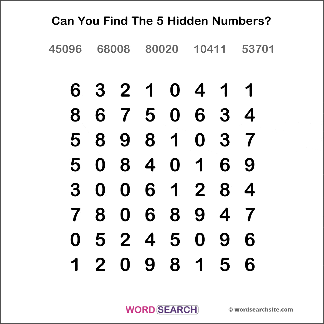 number word searches archives the word search site