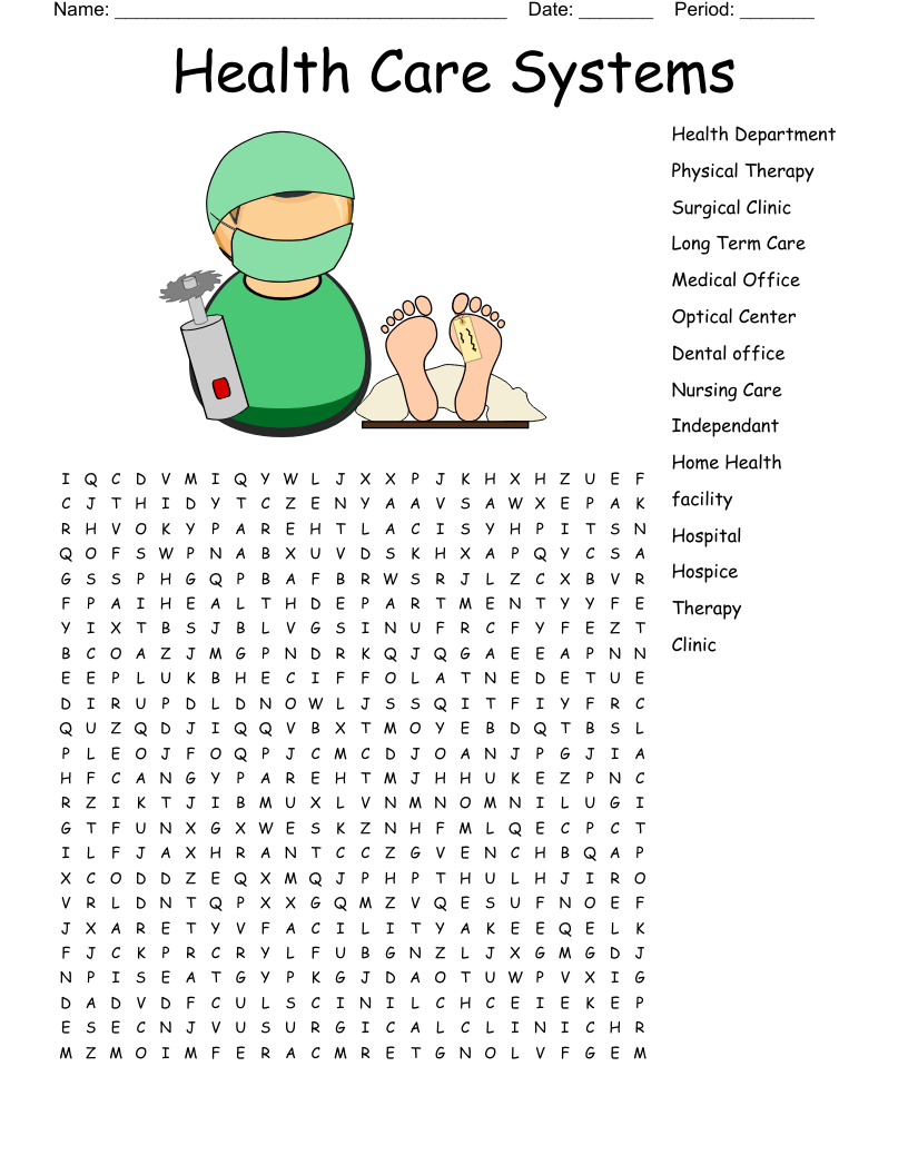 Nursing Week Word Search WordMint