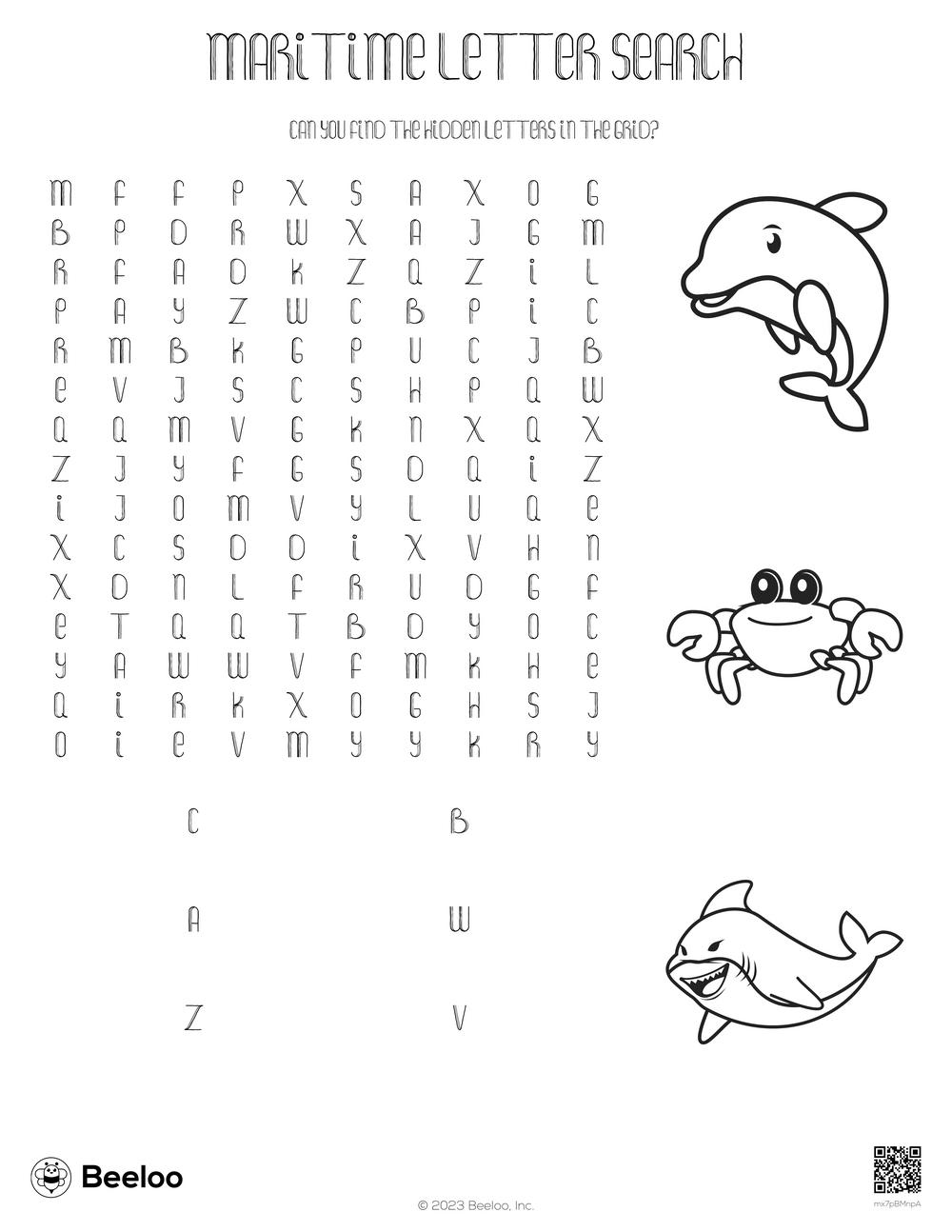 ocean themed word searches beeloo printable crafts and activities for kids