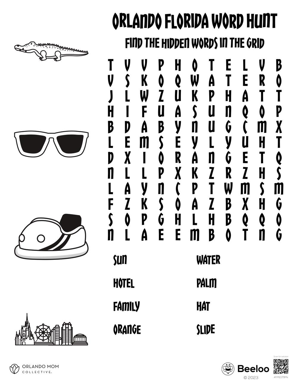 Florida Word Search Printable