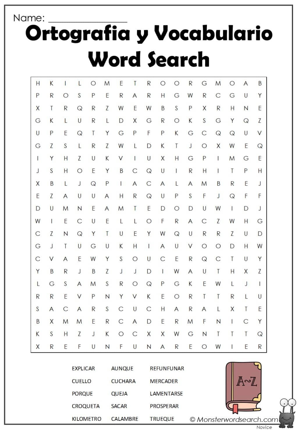 Free Printable Spanish Word Searches