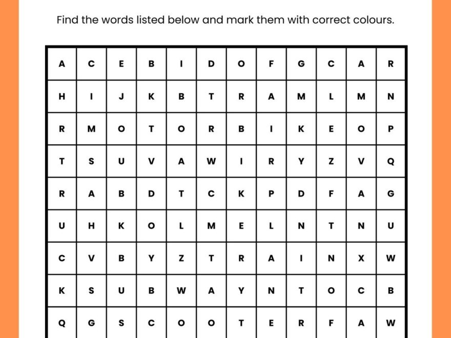 Page 3 Free Printable Word Search Worksheet Templates Canva Worksheets Library