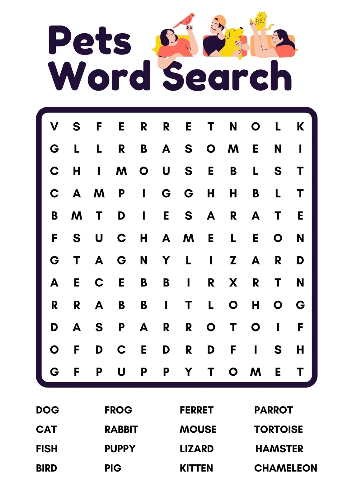 Page 5 Free Printable Word Search Worksheet Templates Canva