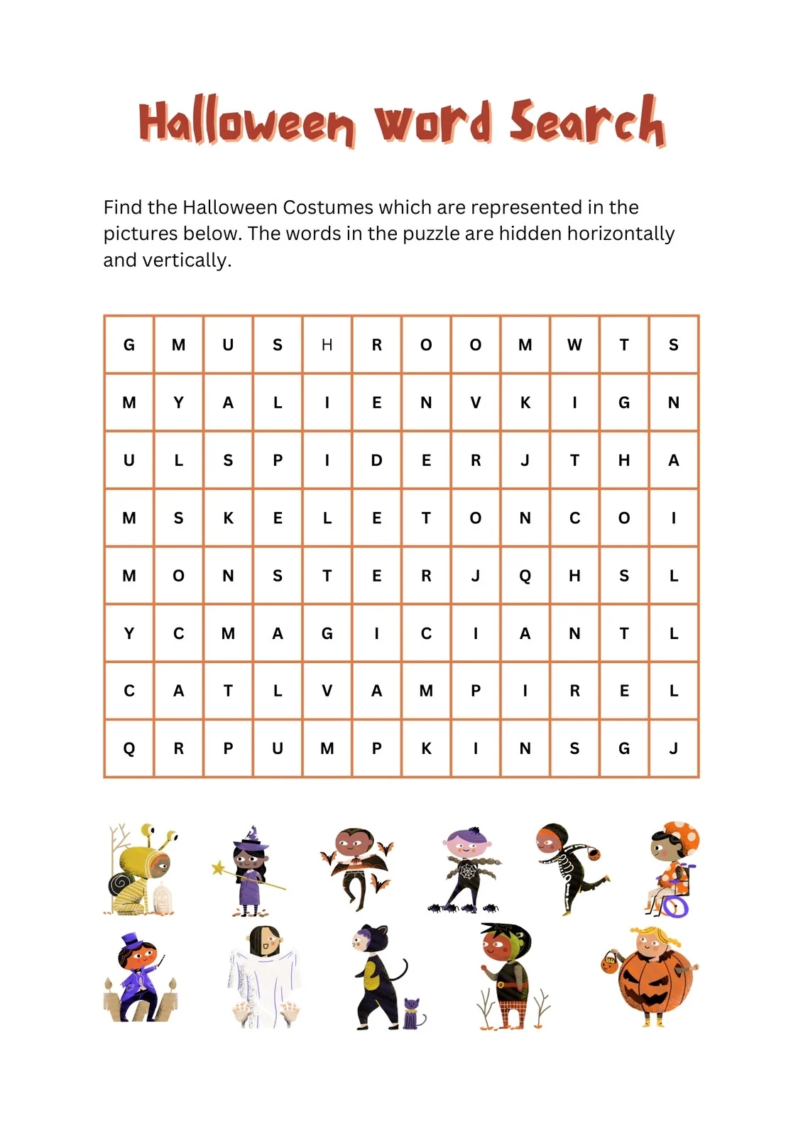 Free Printable Word Search Grade 6