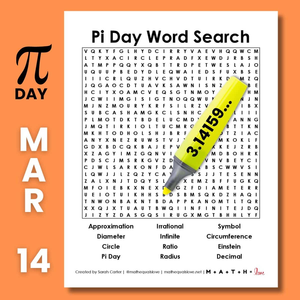 Number Word Search Printable