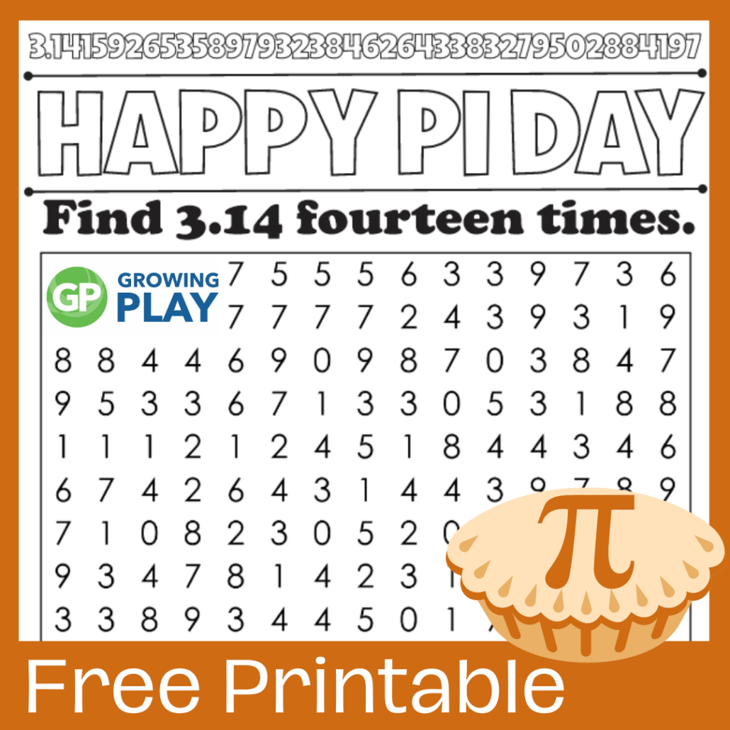 Pi Word Search Free Printable Growing Play Pi Word Search Free Printable Growing Play