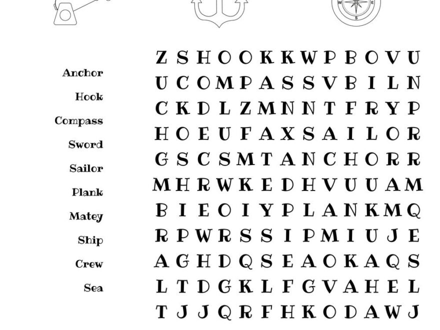 Pirate themed Word Searches Beeloo Printable Crafts And Activities For Kids