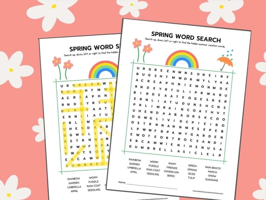 Play Spring Word Games For Kids