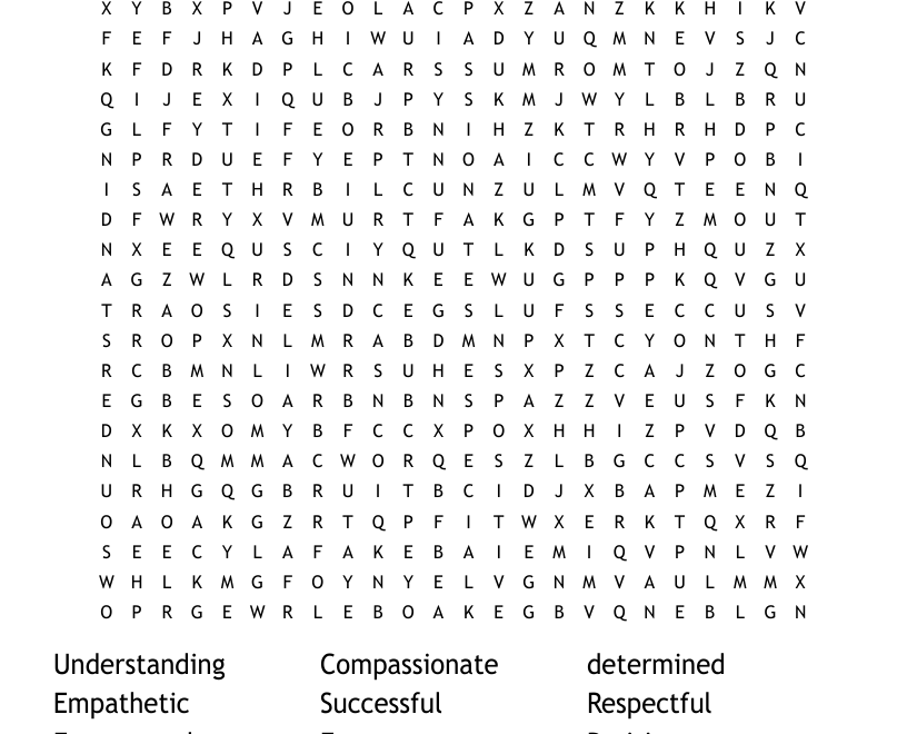 Positive Monday Word Search WordMint
