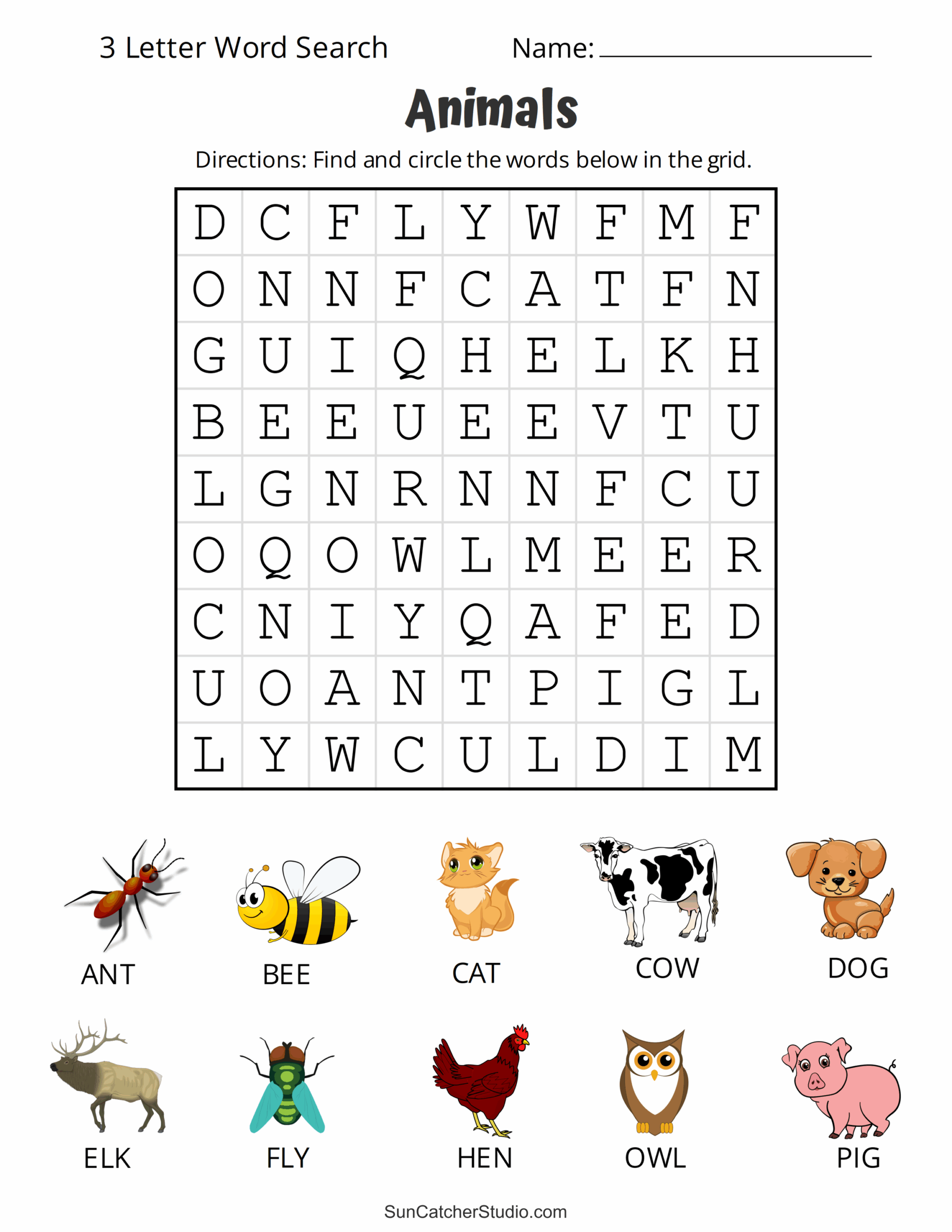 Printable 3 Letter Word Search Puzzles Word Find Free Printables Monograms Design Tools Patterns DIY Projects