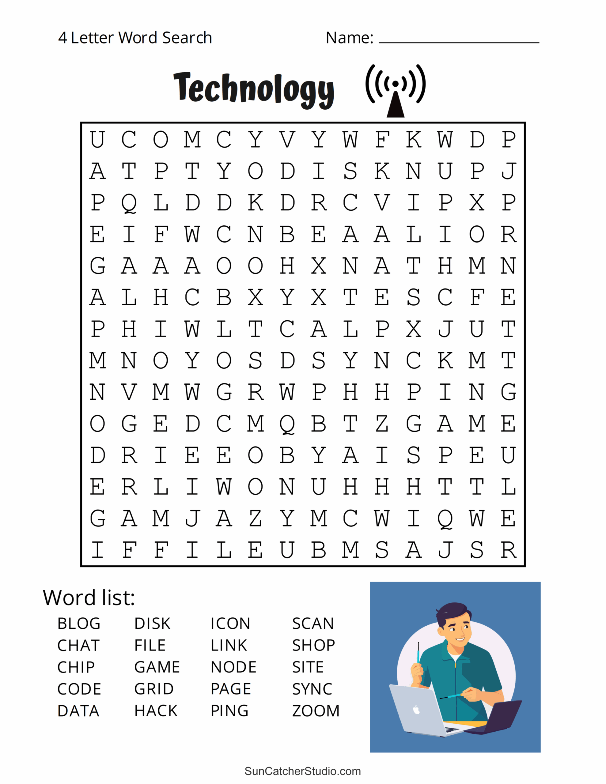 Printable 4 Letter Word Search Puzzles Word Find Free Printables Monograms Design Tools Patterns DIY Projects