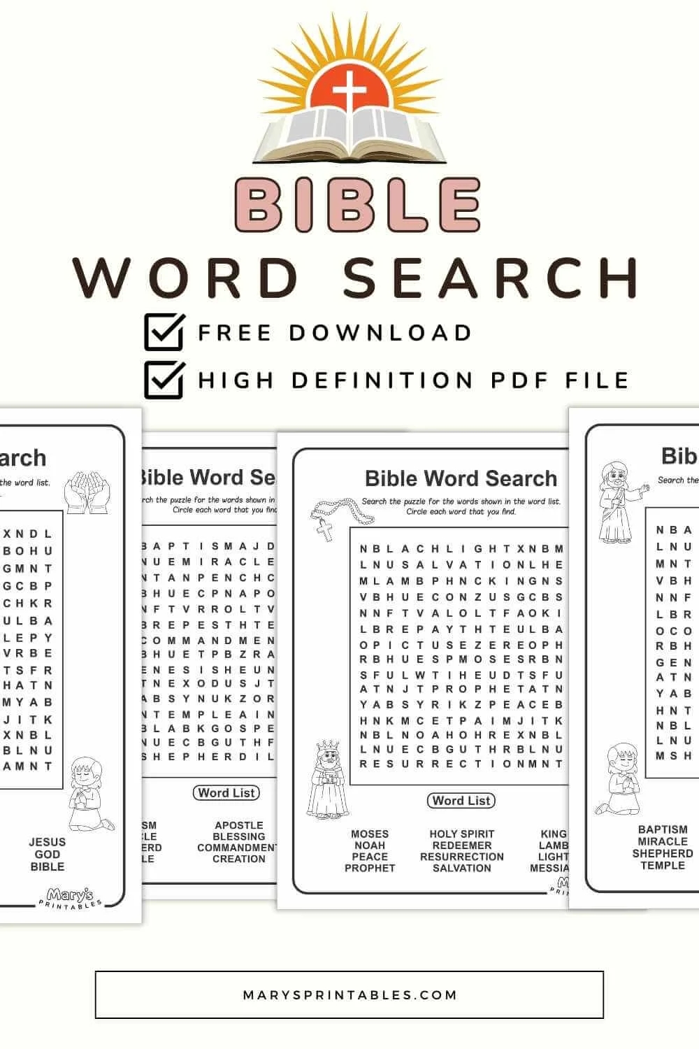Printable Bible Word Searches