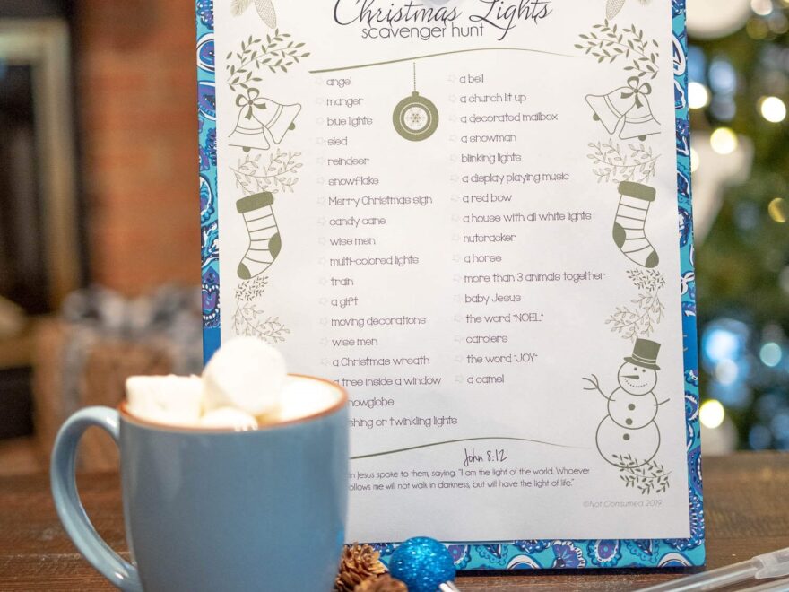 Printable Christmas Scavenger Hunt Ideas Not Consumed