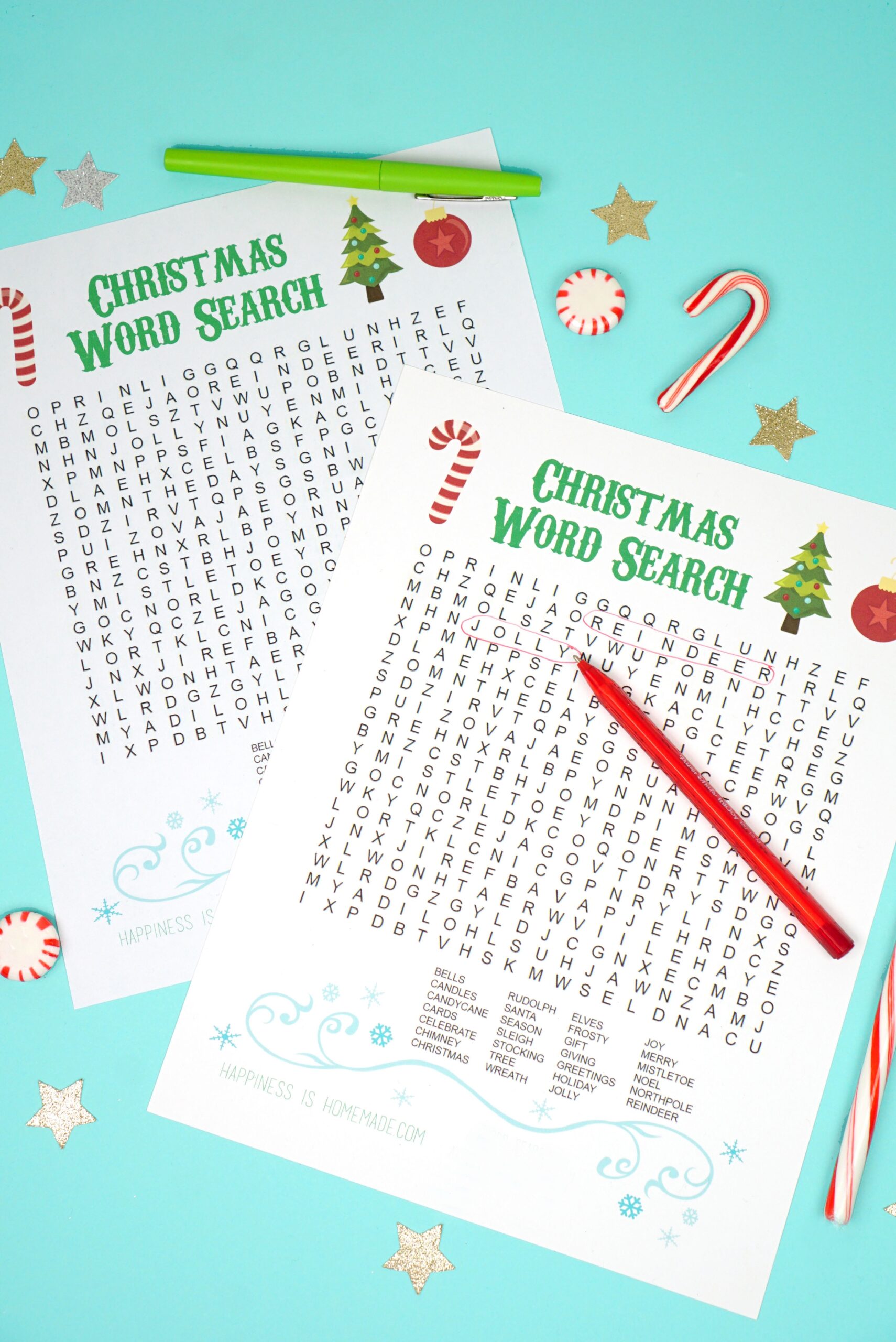 Free Printable Christmas Word Search Sheets