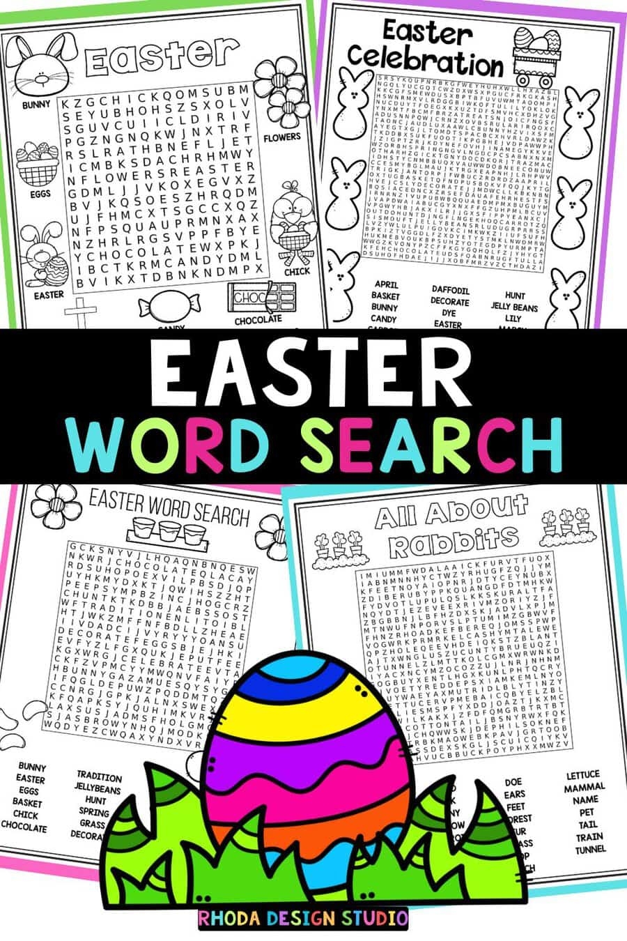Easter Words Search Printables