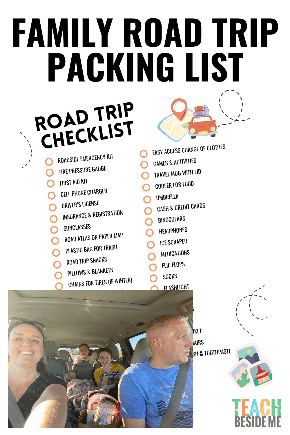 Printable Family Road Trip Packing List Teach Beside Me