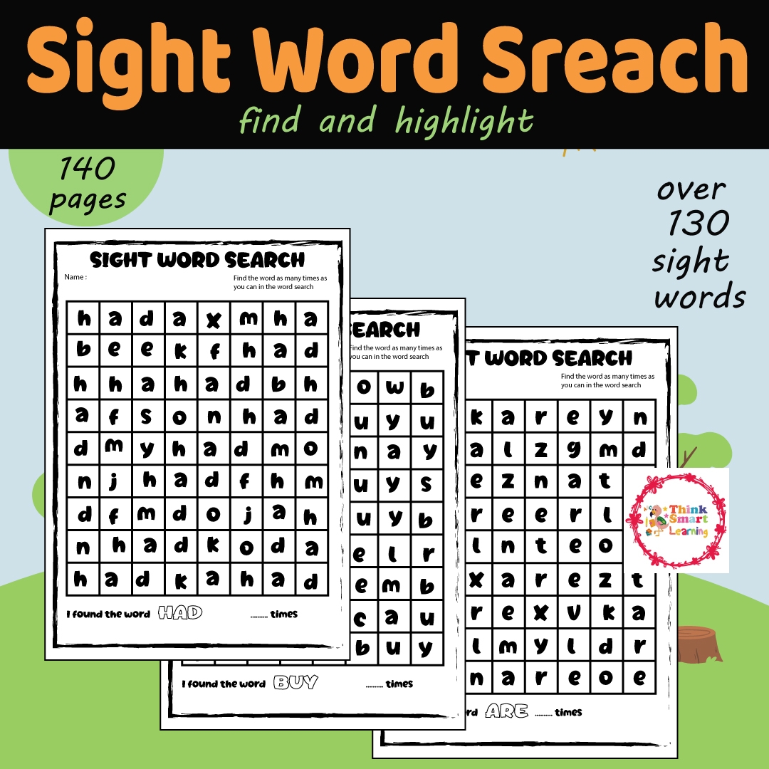 High Frequency Words Word Search Printable For Esl