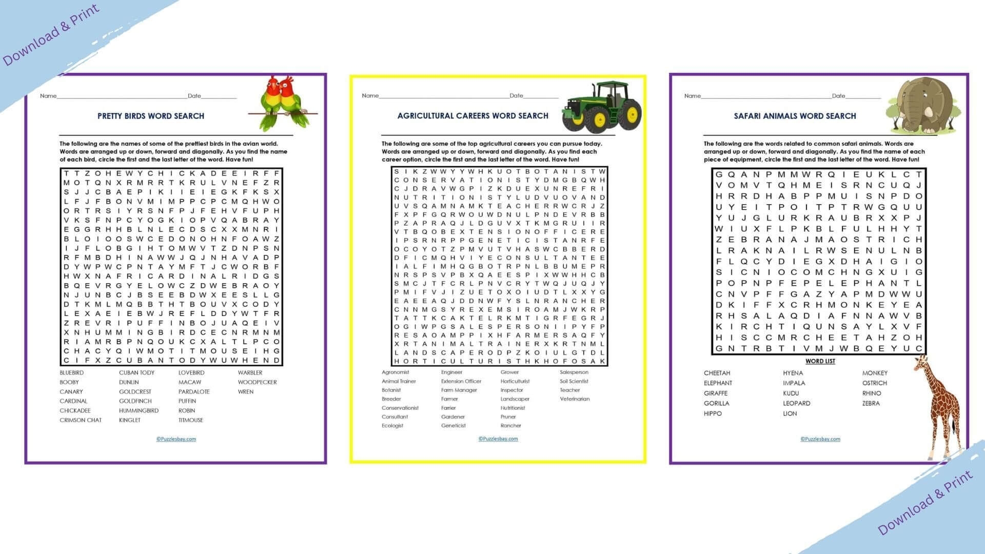 Careers Printable Word Search Puzzle Word Search Addict