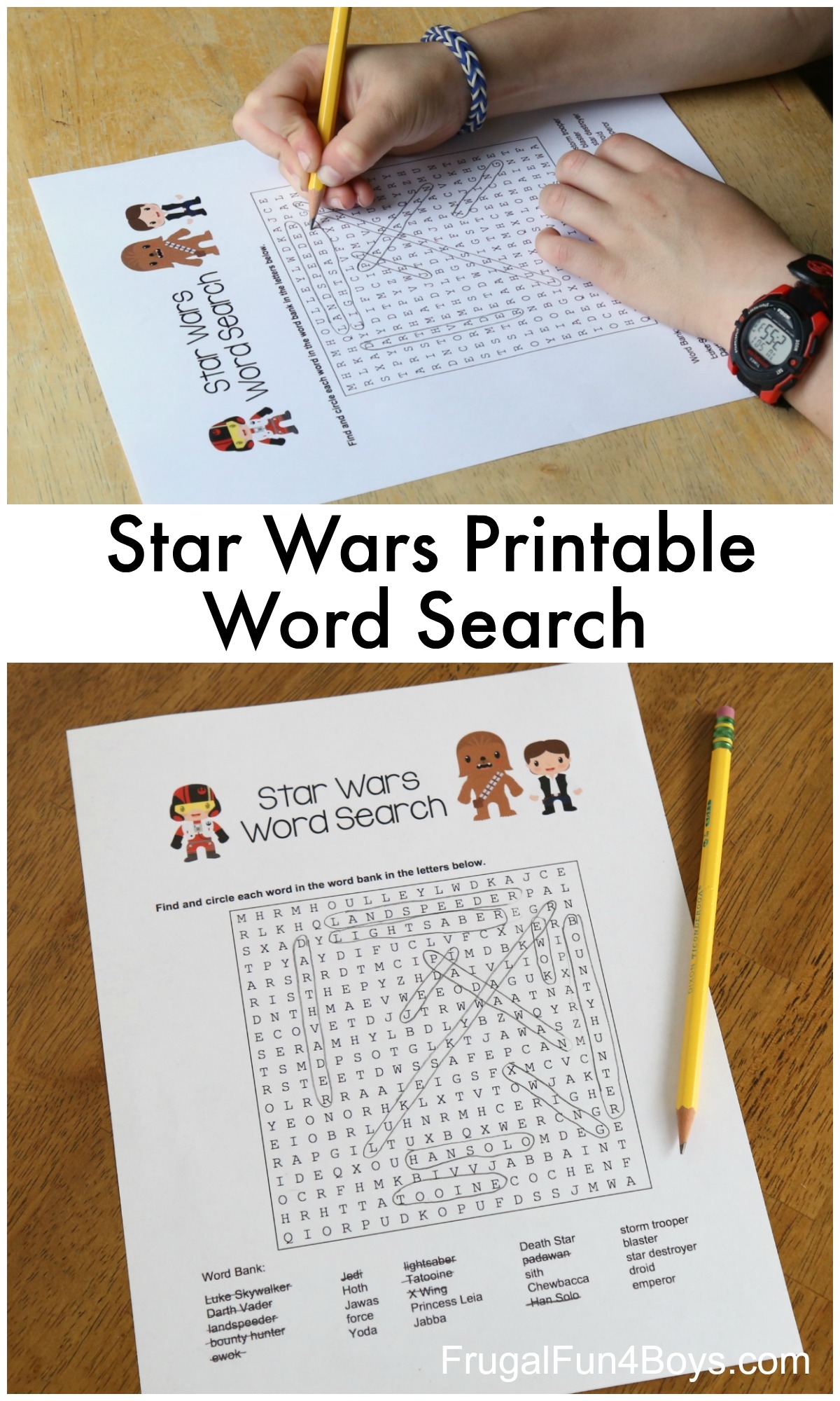 Star Wars Word Search Printable Word Search Printables