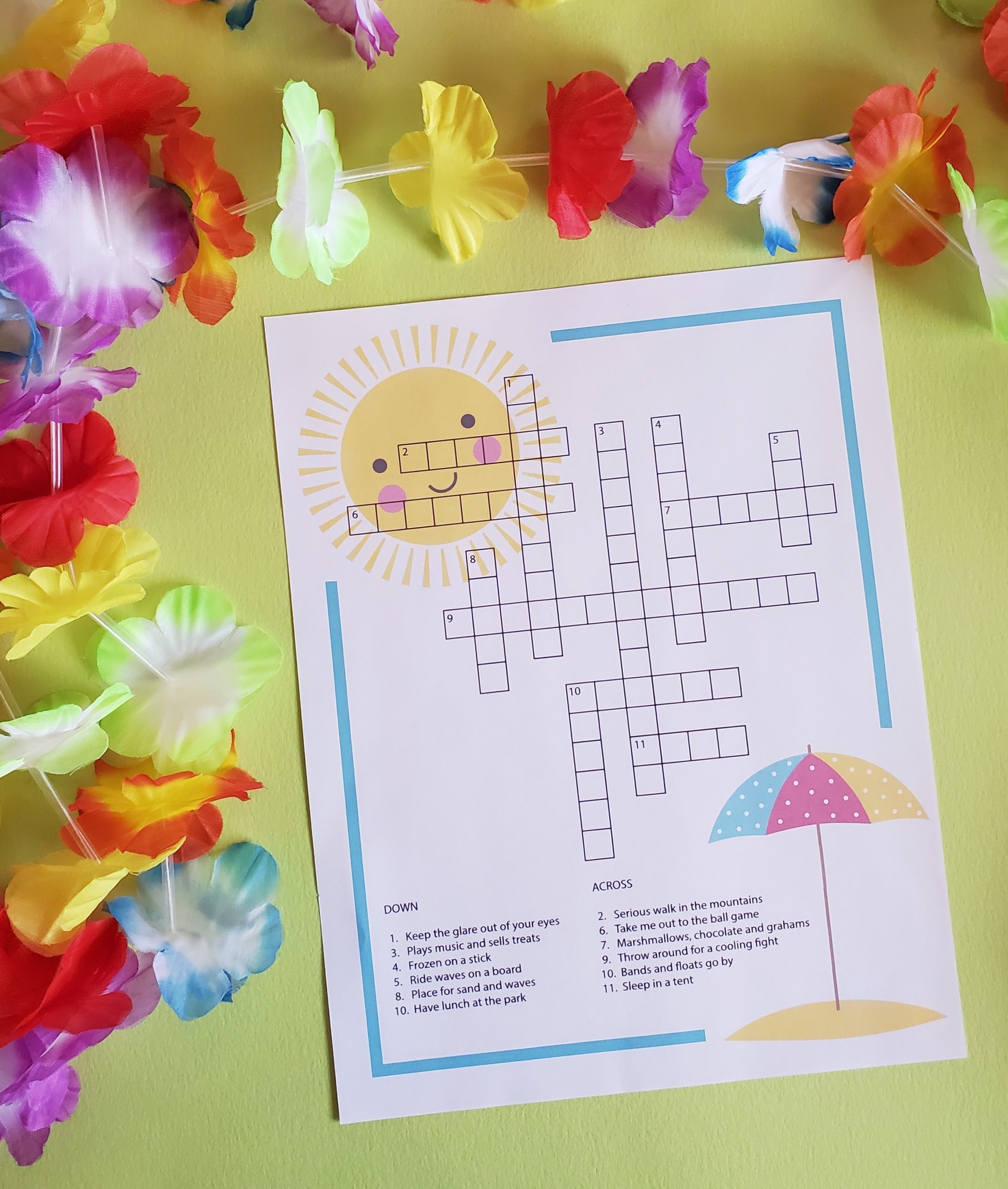 Printable Summer Word Search Everyday Party Magazine