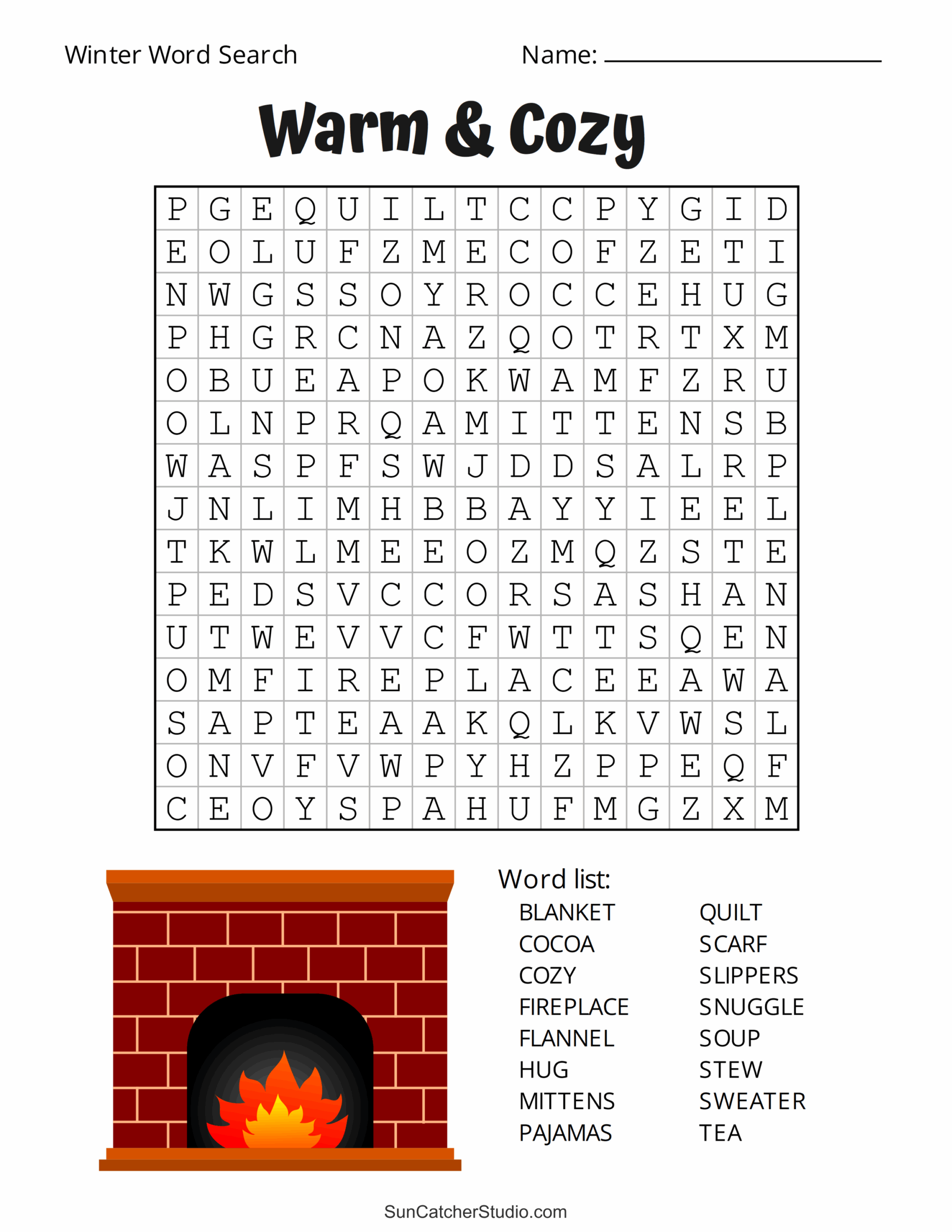 Printable Winter Word Search Puzzles Word Find Free Printables Monograms Design Tools Patterns DIY Projects